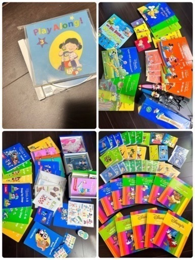 少しの値下げ受け付けます。『未使用品も多数あり、カード、本、DVD等新品交換してます】フルセット　ディズニーワールドファミリー　2017年購入