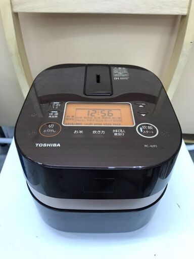 TOSHIBA/東芝　備長炭　かまど本羽釜　2.5合炊き　RC-4ZPJ　2020年製　X075