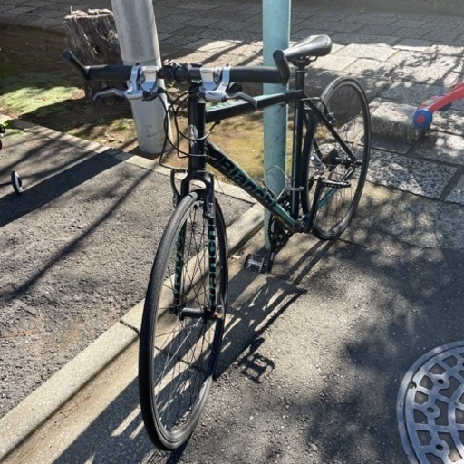 中古ビアンキスポーツロードバイク、ギア修理必要