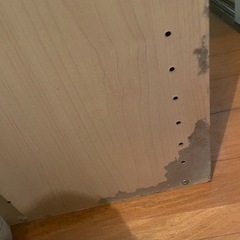 収納 下駄箱 ナチュラル 木目調 劣化ありの画像