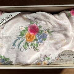 2枚セット　森英恵　シルキータッチの洗える綿毛布の画像