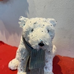 しろくま　マフラー　置き物　クリスマスの画像