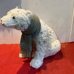 しろくま　マフラー　置き物　クリスマスの画像