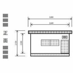 6帖★物置より安い新品プレハブDIY組立キットDVD図面無料送付★住宅.物置.ログハウス.倉庫.事務所.塾教室.運送はチャーター便ですの画像