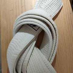 ミツボシ 空手着 綿100% K-200 #４サイズ⇒洗濯で縮み160-165cmサイズ　腕に名前刺繍ありの画像