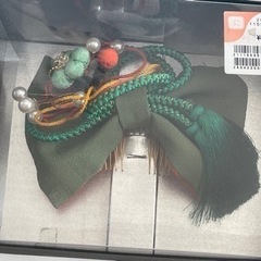 髪飾り　緑　七五三 卒業式の画像