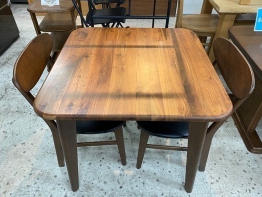 【愛品館 江戸川店】関 家具 ダイニングテーブル3点セット ID:152-008863-007