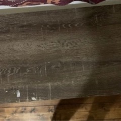 木製天板テーブル 脚ステール 中古品の画像
