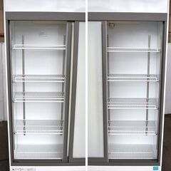 ≪yt932ジ ≫ 福島工業 リーチインショーケース MSU-120GHWSR 2017年製造 幅120cm フクシマ 簡易動作確認済 現状品 51007-01の画像