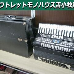 現状品 トンボ アコーディオン No75 ケース付き ブラック 中古 TOMBO 苫小牧西店