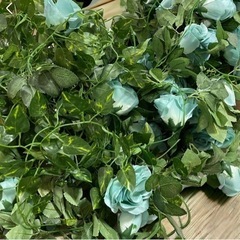 壁飾り　ブルーローズ　インテリア　ウォールフラワー　薔薇