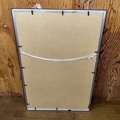 d1022507 ピレネーの城 ルネ マグリット プリント 絵画 ポスター プリント品 額入り 希少 アンティーク 人気 名画 現状品 中古品の画像