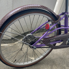 22インチ　子供用自転車（パープル、AVIGO）の画像