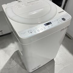 ★SHARP★ 7kg洗濯機 2021年 ES-GE7E ホワイト シャープ 新生活 一人暮らし 生活家電 50/60Hz共用 福島 郡山市 a