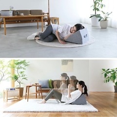 ★グレー★未開封★ジムテリア アブデルタ 三角形型 腹筋サポート クッションの画像