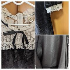 【お値下げしました♪】ワンピース 黒 量産型 韓国 　　　地雷系 ロリータ ミニワンピの画像