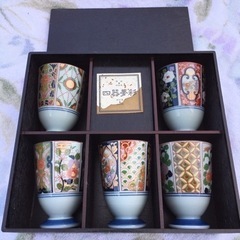 有田焼　湯呑み5客　新品未使用