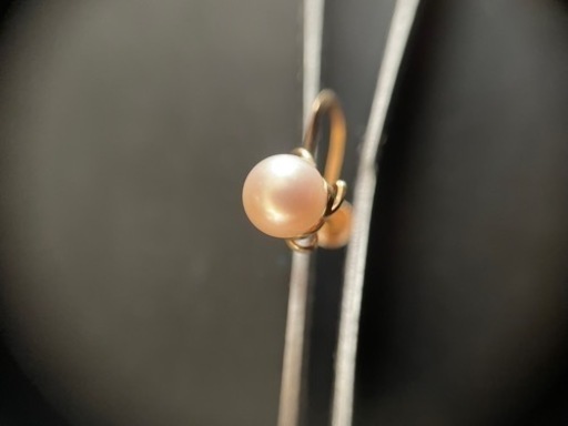 最終値下げ⭐︎k18 パールイヤリング　1.4g パール径5mm