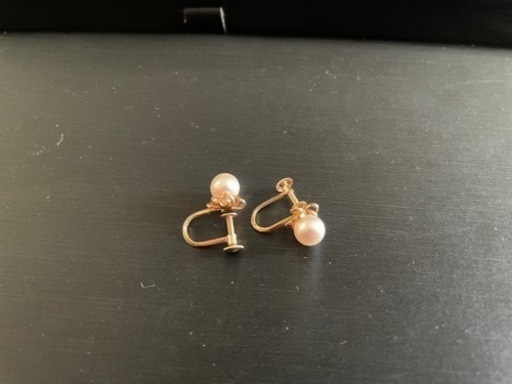 最終値下げ⭐︎k18 パールイヤリング　1.4g パール径5mm