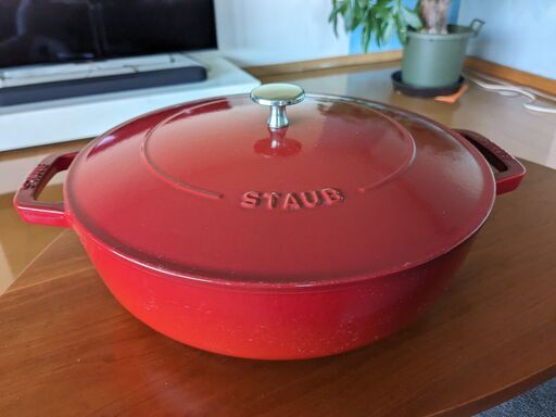 STAUB ブレイザー ソテーパン 28cm チェリーレッド