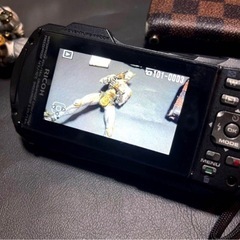 RICOH WG-40wブルー　美品　防水　防塵　デジタルカメラの画像