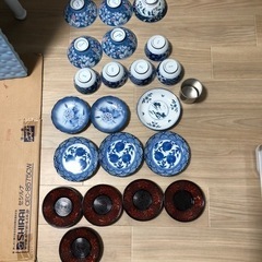 茶碗、湯呑み、茶卓、小皿 合計21個