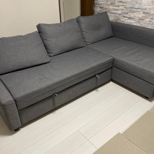 IKEA 3人がけソファー L字