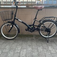 リサイクルショップどりーむ荒田店　No997 エコNo17442X 自転車　２０インチ　 買い出し号♪　カゴ付き♪　クラス１８のリアキャリア付き♪　お買い物にも便利♪　LEDライト付き♪　の画像
