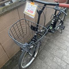 リサイクルショップどりーむ荒田店　No997 エコNo17442X 自転車　２０インチ　 買い出し号♪　カゴ付き♪　クラス１８のリアキャリア付き♪　お買い物にも便利♪　LEDライト付き♪　の画像