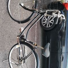 27インチ 後輪パンク 変速 自転車の画像