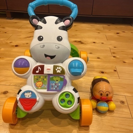 フィッシャープライス(fisher price) おして! しまうまくんのバイリンガル・ウォーカー【6~36カ月】＆アンパンはいはいで追いかけっこ