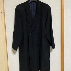 カシミヤ100% コート(ブラック)の画像