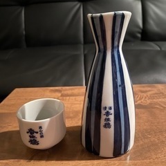 【あげます】香住鶴　徳利とお猪口