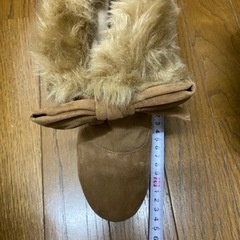 【試着のみ】リボンブーツ　2WAY 3Lの画像