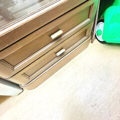 【家具・家電複数購入で割引可】東洋ルーム工芸 キャビネット ポルシェM-13 5段 背面ガラスの画像