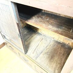【家具・家電複数購入で割引可】昭和レトロ 水屋箪笥 セパレート 木製 家具 民芸品の画像
