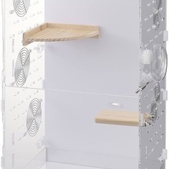 【受け渡し予定者が決まりました】モモンガ専用　アクリルケージ（中古）の画像