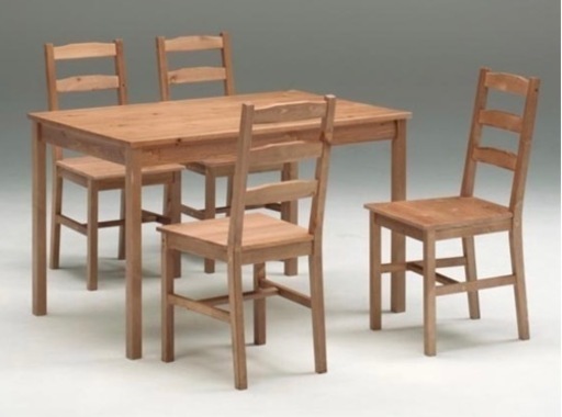 ナフコ　ダイニングテーブルセット　完成品