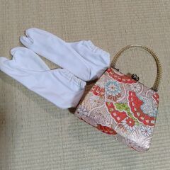 七五三 女の子 7歳 着物 足袋 作り帯 帯締め レトロ アンティーク セットの画像