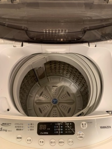 洗濯機　2019年　山善　5㎏
