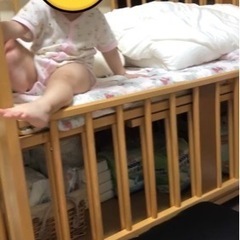 サワベビー　ベビーベッド　ベビーサークルにもなります。の画像