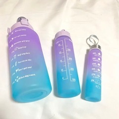 ウォーターボトル 3本セット 新品の未使用 大容量 水筒 ダイエットの画像
