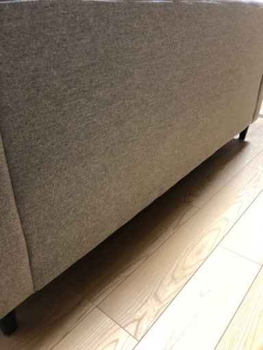 《成約済み》3人掛けソファ　オットマン付き