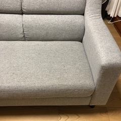 《成約済み》3人掛けソファ　オットマン付きの画像