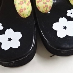 ★未使用品★美品 桜模様 女の子用 草履（21cm）♡お値下げしました♡の画像