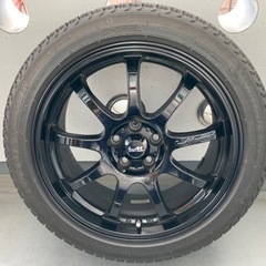 【取引終了しました】ミシュラン スタッドレスタイヤ 4本セット 215/45/R17 (LEHRMEISTERホイール付) 86/BRZ等の画像