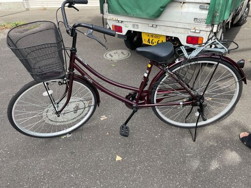 ★ほぼ新品★STARTer スターター 自転車 ママチャリ 26インチ ライト点灯OK かご付き