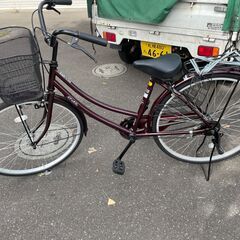 ★ほぼ新品★STARTer スターター 自転車 ママチャリ 26インチ ライト点灯OK かご付き