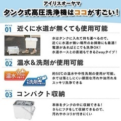 水道がないベランダや洗車に。高圧洗浄機 SBT-412Nの画像