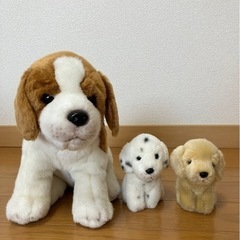 犬のぬいぐるみ3点